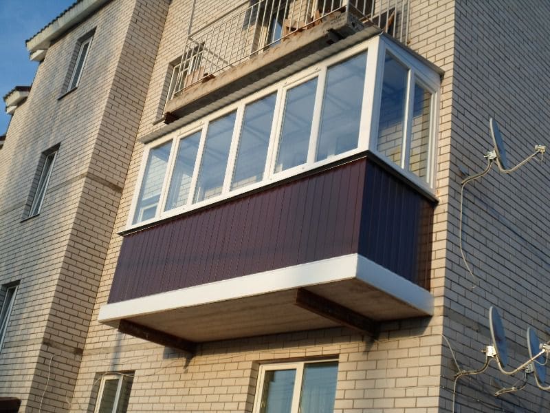 внешняя отделка балкона Ульяновск ремонт балкона под ключ